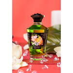 Масло для массажа Shunga Organic Exotic Green Tea, разогревающее, зелёный чай, 100 мл