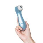 Вакуум-волновой бесконтактный стимулятор клитора Satisfyer PRO 2, силикон, голубой, 15 см.