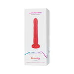 Пульсатор Gravity Lovense TPE, красный, силикон, 25,9 см