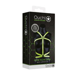 Портупея Body Harness - Glow in the Dark (S/M)