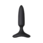 Анальная втулка LOVENSE Hush 2 (XS), силикон, черная, 12,1 см