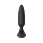 Анальная втулка LOVENSE Hush 2 (XS), силикон, черная, 12,1 см