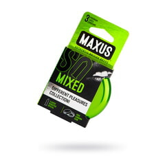 Презервативы Maxus, набор, латекс, железный кейс, 18 см, 5,3 см, 3 шт.