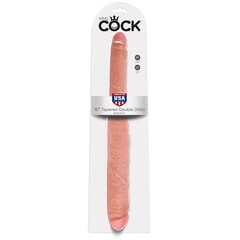 Двухголовый фаллос утолщенный с одного конца 16 Tapered Double Dildo