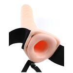 Полый страпон на ремне телесный Fetish Fantasy Series 8 Hollow Strap-On