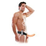 Полый страпон с вибрацией телесный Fetish Fantasy Series 8 Vibrating Hollow Strap-On