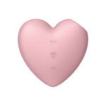 Cutie Heart pink двухсторонний вакуум-волновой вибростимулятор, розовый