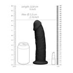 Фаллоимитатор без мошонки 22,8 см. (термореактивный)