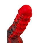 Вибратор Black&Red by Toyfa Monster Tops, силикон, красно-черный, 27 см