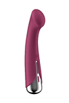 Вибратор для точки G  с ротацией Satisfyer Spinning G-Spot 1, силикон, бордовый, 16,8 см
