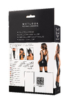 Платье Glossy Rimma с сеточкой из материала Wetlook, черное, M