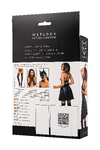 Платье Glossy Marisa из материала Wetlook, черное, M