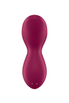 Вибратор с движущимся шариком Satisfyer Exciterrr, силикон, бордовый