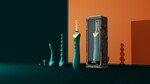 Клиторальный вибростимулятор с насадками и функцией нагрева BESS 2, фиолетовый