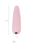 Вакуум-волновой стимулятор с вибрацией Satisfyer Curvy 2 Connect App, силикон, розовый, 13,41 см