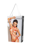Портупея Me Seduce Queen of hearts Submission, белая, L/XL